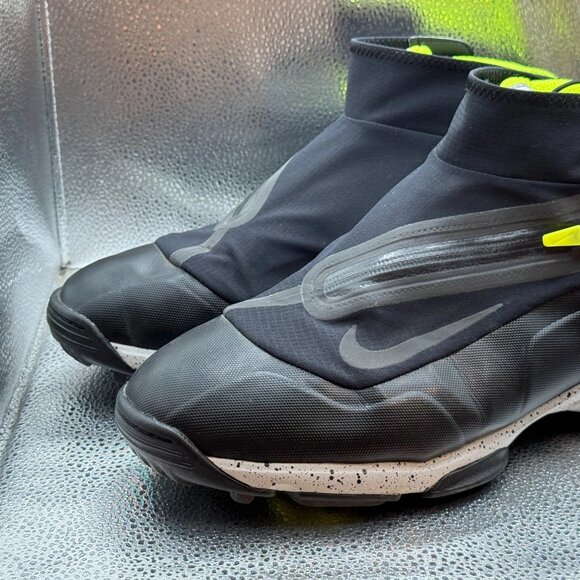 Size 12 Nike Lunar Bandon Mens Zip Up Mid‎ Black Volt Golf Shoes 552072-002 main image 10